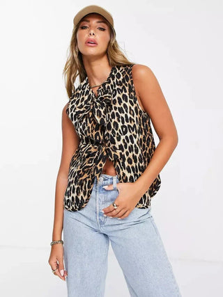 Lydia | Leopard Gilet